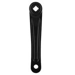 170mm Bike Crank Arm Aluminum Alloy Single Speed Crankset for Bicycle Mountain Road Bike(Rhombic HoleBlack)