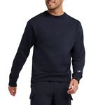 Champion Men's Powerblend Pullover Sweatshirt, Navy-407d55, M UK