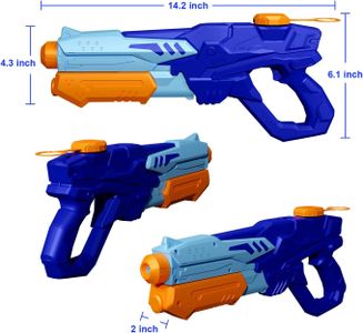MOZOOSON Water Pistols 2-Pack – Kids Outdoor Water Blaster Toy Set