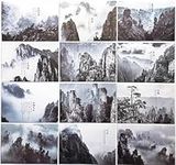 30Pcs Chinese Oriental Ink Painting