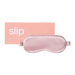 Slip Silk Sleep Mask, Pink (One Size) - 100% Pure Mulberry 22 Momme Silk Eye Mask - Comfortable Sleeping Mask with Elastic Band + Pure Silk Filler and Internal Liner
