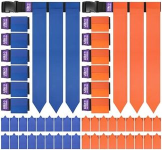 Uikro Flag Football Belts, 14 Player Flag Football Flags Set for Adult Youth Kids Sports Training Games (Blue & Orange)