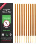 INCOGNITO AntiMosquito Citronella incense Sticks sticks Lasting Up To 2 hours Insect and Mosquito Repellent Suitable For Indoors Outdoors Citronella Natural Refreshing Incense Burners, Black, 10 count