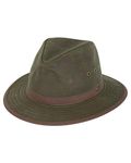 Outback Trading Company Men's Madison River Sun-Protective Waterproof Crushable Cotton Oilskin Hat