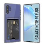 Punkcase Galaxy Note 10 Plus Case [Crystal CardSlot Series] for Galaxy Note10 Plus+ (6.8") (2019) [Clear]