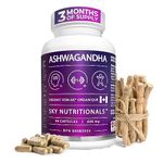 Sky Nutritionals 100% Pure Ashwagandha KSM-66 Capsules | 3 MONTH SUPPLY (90 x 600 MG) | Organic Full Spectrum KSM-66 Ashwagandha Supplement | Tension Relief & Resistance, Memory Support & Sleep Aid