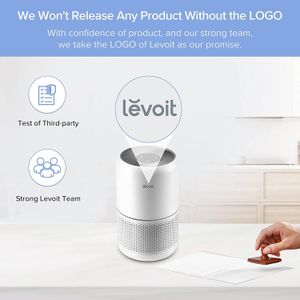 LEVOIT Air Purifier for Home Bedroom, HEPA Filter, 80m², White
