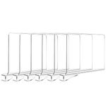 Hiziwimi 6PCS Clear Acrylic Shelf Dividers, Shelf Separator, Adjustable Clothing Organizer, Transparent Organizer for Clothing Storage, Wood Closet, Bedroom, Kitchen and Office Shelves