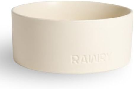 Rawry Ceramic Dog Food Bowl, Food & Water Bowl for Cats & Dogs, 28 oz, Bone
