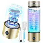 IUHFSIFS Upgrade Hydrogen Water Bottle with Brush【SGS Authoritative Certification - 3000PPB】【NO.1 Double Hydrogen Content】 Hydrogen Water Bottle with TOP SPE PEM Technique, Improve Water in 3 Min