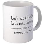 CafePress Let's Eat Grandpa Commas 