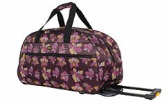 lucas Designer Carry On Luggage Collection - Lightweight Pattern 22 Inch Duffel Bag- Weekender Overnight, Poly Purple, 22 inches, Lucas Accelerator, 20"