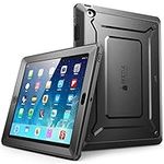 SUPCASE Unicorn Beetle Pro Series Heavy Duty Dual Layer Design with Impact Resistant Full-Body Hybrid Protective Bumper Case for Apple iPad 2, Black/Black