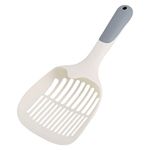 HONZUEN Plastic Cat Litter Scoop, Cat Poop Scoop with Non-slip Handle Easy to Clean Litter Tray Scoop Litter Scooper for Cats, Durable Kitty Litter Scoop Cat Litter Shovel for Cat Sand Toilet Cleaning