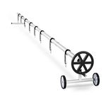 Uniprodo Swimming Pool Cover System Reel Pool Cover Roller Solar Cover Reel For Pool Tarpaulin Adjustable 3-5.7m UNI_POOL_REEL_570 (8 Straps, Stainless Steel, Aluminium, Plastic, Strap Length 180cm)