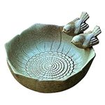 Stronrive Bird Bath, Bird Feeder, Ceramic Bird Bath, Bird Bath For Wild Birds, Water Bath For Garden, Patio, Balcony, Backyard Outdoor Indoor Aquarium Bird Feeder, Home Decoration (Diameter 16 cm)