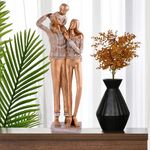 zart Resin Love Family Couple Showpiece for Home Decor Showpiece & Perfect for Home Shelves Decor Showpiece Golden 12"