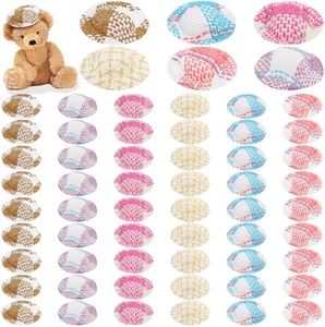 Cididu 60 Pack Mini Straw Hats, 2 Inch Miniature Doll Hats for Crafts, Striped Cowboy Imitation Straw Knitting Hat Bulk for Christmas Ornaments DIY Pets Party Decor Dollhouse Hair Accessories, 6 Color