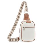 BOSTANTEN Sling Bag for Women Crossbody Purse Small Leather Crossbody Bags Beige