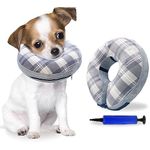 KIKNIN Dog Cone, Inflatable Dog Cone Collar for Small, Medium and Large Dogs, Soft Dog Cone Alternatives After Surgery to Stop Licking and Biting Wounds, Comfy Adjustable Dog Recovery Collar