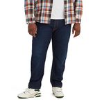 Levi's Men's 502 Taper Fit Jeans (Also Available in Big & Tall), On and Off - Dark Indigo Stonewash, 33W x 30L