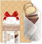 Beeswax Bread Wraps – Reusable, Eco-Friendly, Organic Cotton Wraps for Food, Sourdough, Artisan Bread, Sandwiches, Baked Goods– Plastic-Free, Biodegradable, Zero Waste, Sustainable Kitchen Storage