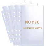 40 Pack 80 Pockets Budget Sheet Protector Sleeves for A6 6 Ring Binder, Ultra-Clear Cash Binder Sleeves, Double-Sided, Top Loading Sheet Protector for Budget Sheet, Currency Collection,3.5x5 Photos