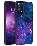 BENTOBEN For Xiaomi Redmi Note 12 Pro 4G Case Mobile Phone Case Glow in the Dark Slim Thin Fluorescence Purple Nebula PC Shell TPU Bumper Scratch-Resistant Protective Case for Xiaomi Redmi Note 11 Pro