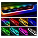 LED Car Door Sill Lights, Customization Wireless Car Pedal Pathway Light, IP67 Waterproof, 7 Lighting Colors, Auto-Sensing Led Door Sill Pro For Plastic And Metal