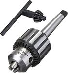 Drill Chuck Super Heavy Duty MT2 Drill Chuck-13mm Capacity with Chuck Key,Drill Press Chuck Adapter Converter-Morse Taper Arbor