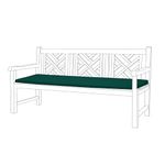 Gardenista Garden 4 Seater Bench Cushion 170x52 cm | Indoor Outdoor Water Resistant Bench Seat Pads | Non Slip Soft and Comfortable Patio Furniture Cushions | Easy to Clean (Green)