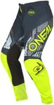 O'Neal Men's MX Pants (Gray/Yellow, 32)