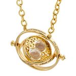 The Noble Collection Harry Potter Time Turner Special Edition - 24k Gold Plated Necklace in Collector's Display - Officially Licensed Film Set Movie Props Jewellery Gifts