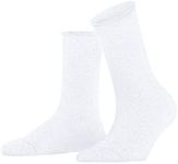 FALKE Women's Shiny Socks, White (White 2000) - Sustainable, 8-10.5, 1 Pair