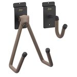 String Swing BCC15N-3 3-Inch Slatwall 2-Piece Horizontal Instrument Holder - Black - Narrow Body