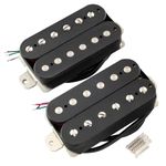 Musiclily Pro Alnico 5 Humbucker Pickups Set Electric Guitar Neck Bridge Pickups 7.8K/8.8K, Black