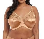 Elomi Women's Plus Size Cate Underwire Full Cup Banded Bra, Hazel, 38J