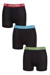 SockShop Lazy Panda Mens Bamboo Hipster Trunks Pack of 3 Blue/Red/Green XL