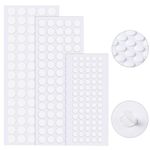 JANYUN 225 Pieces Double Sided Sticky Dot Stickers Round Putty Clear Sticky Tack No Trace Sticky Putty Waterproof Small Balloon Stickers for Wall Wood Plastic Christmas Supplies (6mm+10mm+20mm)