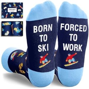 Zmart Gifts For Skiers Snowboarders - Skiing Gifts, Snowboarding Socks for Men, Women & Youth
