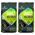 SPILLERS Daily Balancer Horse Feed 15KG x 2, Mint & Rosemary – Contains Vitamins, Minerals including Biotin – Provides Balanced Diet for Horses and Ponies – No Added Iron – Supports Hoof Health