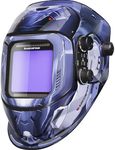 ARCCAPTAIN 3.93"X3.66" Large Viewing Screen Auto Darkening Welding Helmet, True Color Solar Power Welding Hood with 4 Arc Sensor Wide Shade 4/5-9/9-13 for TIG MIG Arc