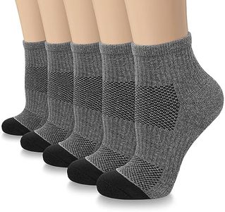 Ankle Compression Socks for Women & Men, Gray Compression Running Socks for Athletic Support