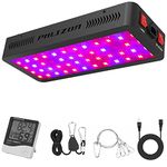 Phlizon 2023 Upgraded 600W LED Plant Grow Light with SMD Leds Full Spectrum Plants Light Double Switch Grow Led for Indoor Plants Veg and Flower (Actual Power 100watt)