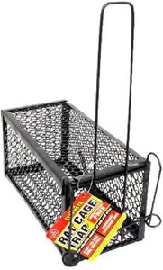 Animal Trap Cage Humane Live Steel Catch Possum Mouse Fox Rat Cat Rabbit Bird (24X11X11CM)