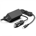 100W USB C Laptop Car Charger Compatible with Dell Latitude/XPS/Precision, Lenovo Thinkpad, MacBook Pro/Air, HP Spectre, Surface pro 10 9 8, ROG Ally, MSI Acer Asus Samsung Chromebook Type C Adapter