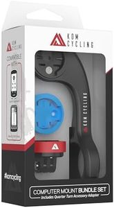 KOM Cycling CM06 Quick Release GoPro Computer Mount for Wahoo and Garmin Bike Computers (Bike Mount Compatible with Edge 1050, Wahoo Ace and Others) 1050 Bike Mount Compatible with GoPro Accessories