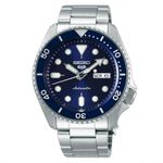 Seiko Analog Blue Dial Silver Band Men's Stainless Steel Watch-SRPD51K1