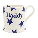 Emma Bridgewater Large Mug 1/2 Pint, Ceramic Coffee Mug Large - Stoneware Mug, Cappuccino, Latte, Coffee, Tea Cup - Beautiful Mugs, Birthday Gift - Coffee Mug Stars Daddy Fathers Day