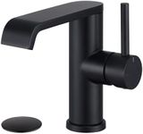 TONNY Black Bathroom Faucet, Single